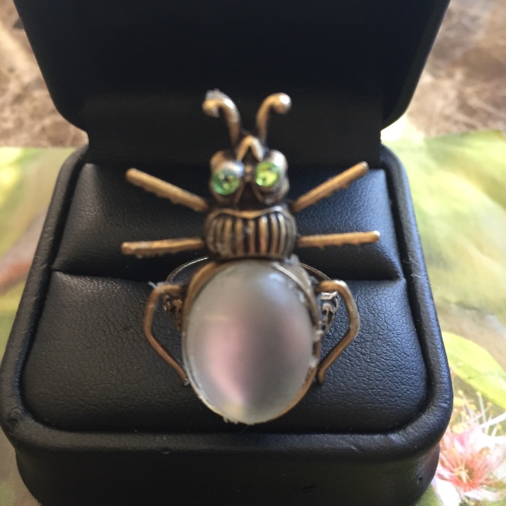Clear Cabochon Bug 🐜 Insect Ring